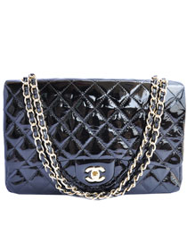 AAA Cheap Chanel Jumbo 2.55 Series Flap Bag A47600 Black Golden On Sale